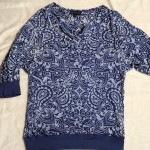 Athleta Sheer 1/2 sleeve tunic top